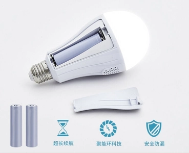 Лампа світлодіодна акумуляторна 20 W (72055) LED A ( холодне світло, працює від мережі та від акумуляторних батарейок, 2 батареї 5000 mWh, 3.7 V