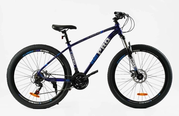 Велосипед 27.5 AL Corso «HI RACE PRO» HR-27156 алюміній 17", (к-т Shimano репліка) чорно-синій