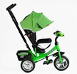 Дитячий велосипед 3-х колісний з батьківською ручкою, з дашком, колеса - EVA (піна) Best Trike 6588/68-945 салатово-чорний фото westvelo.com