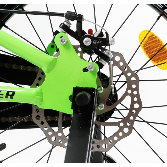 Дитячий велосипед 18 AL Corso «TAYGER» TG-94300 алюмінієва рама, дискові гальма, салатовий фото westvelo.com