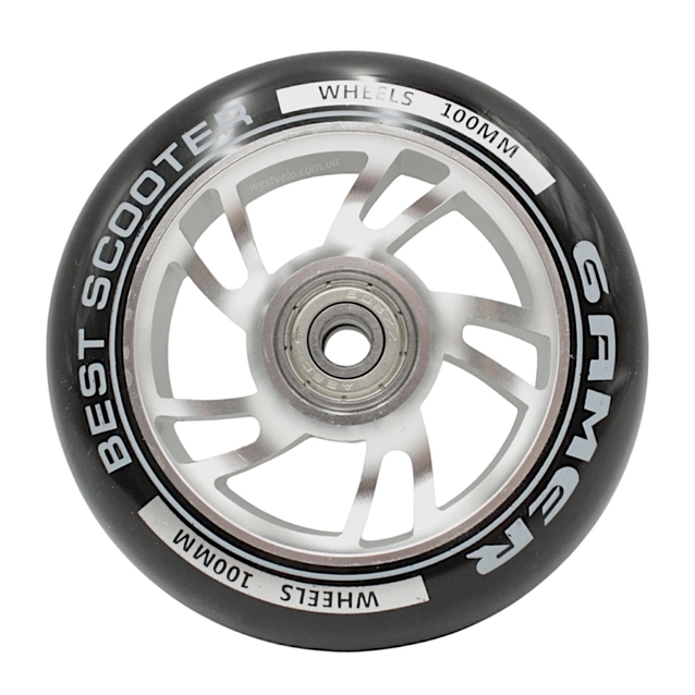 Колесо трюкового самоката "Best Scooter" AL. Ø100мм, поліуретан, сірий фото westvelo.com