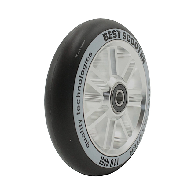 Колесо трюкового самоката "Best Scooter" (604) AL. Ø110мм, поліуретан, сірий фото westvelo.com