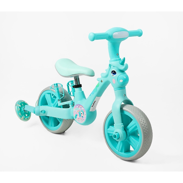 Велобіг-трансформер, 2-кол, 10 Best Trike JM-0819-2 бірюзовий, музика та підсвічування фото westvelo.com