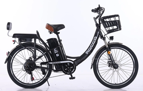 Електровелосипед 24 ST Corso «ROCCO» RC-70583 сталь, двигун 500W, акумулятор 48V20Ah літієвий, темно-сірий