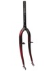 Вилка 22 сталева Ø25.4mm V-brake L-200mm р.з L-95mm чорно-червона фото westvelo.com
