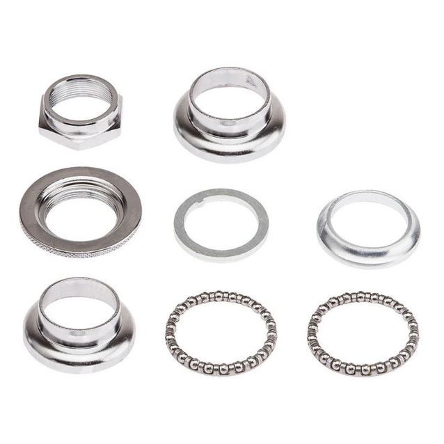 Рульовий набір мтв різьбовий, KENLI KL-B202, віночки, нікель фото westvelo.com