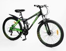 Велосипед 26 ST Corso «REND» RD-11320 сталь 15", (к-т SHIMANO) чорно-салатовий фото westvelo.com