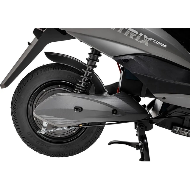 Електроскутер Corso «MATRIX» MT-603515 двигун 1200W, акумулятор 72V 25Ah графеновий, сірий, колеса 10" + 1 ящик. акум фото westvelo.com