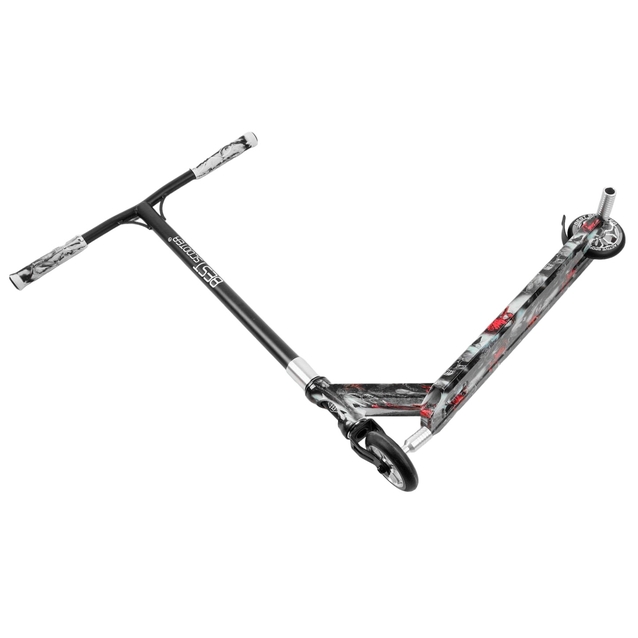 Самокат трюковий Best Scooter «SKULLS» BS-77101 чорно-сірий, HIC-система, пеги, AL диск та дека, колеса PU Ø110mm, ширина керма - 60 см фото westvelo.com