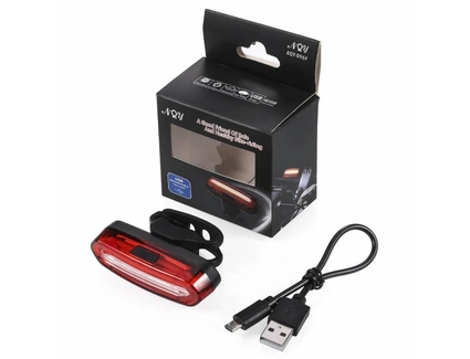 Мигалка зад AQY-096 червоно-синя, з акумулятором, на usb зарядку