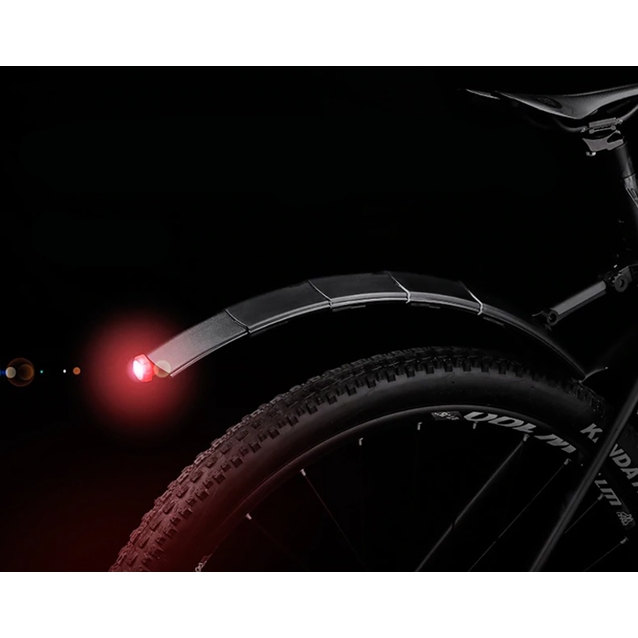 Крила пластик 24-26 кріпл. труба сідла №013 телескопічні з мигалкою фото westvelo.com