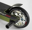 Самокат трюковий Best Scooter «FREESTYLE» N-56307 чорно-оливковий, HIC-система, пеги, AL диск та дека, колеса PU Ø120mm, ширина керма - 58 см фото westvelo.com
