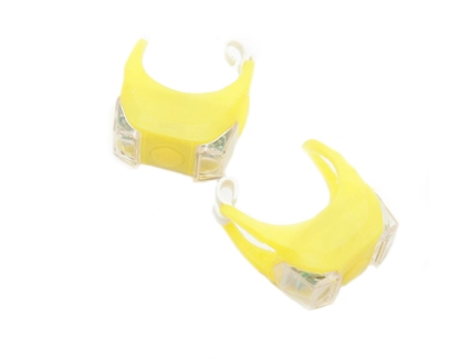 Мигалка силікон №009 2шт. на батарейці, жовта