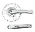 Система шатунів під планетарку 46Т, L-170мм. PROWHEEL (PRA-11) AL. сірий фото westvelo.com