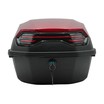 Кофр (багажник) для мотоцикла задній ROBIK 48 (400х400х280) 45L червоний з катафотом фото westvelo.com
