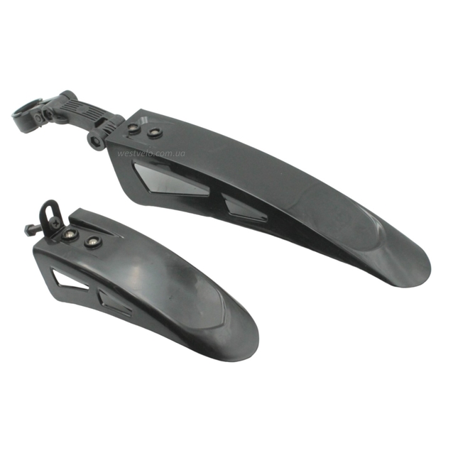 Крила 16-20 дитячі пластик №36 чорні, кріплення на тр. сідла фото westvelo.com