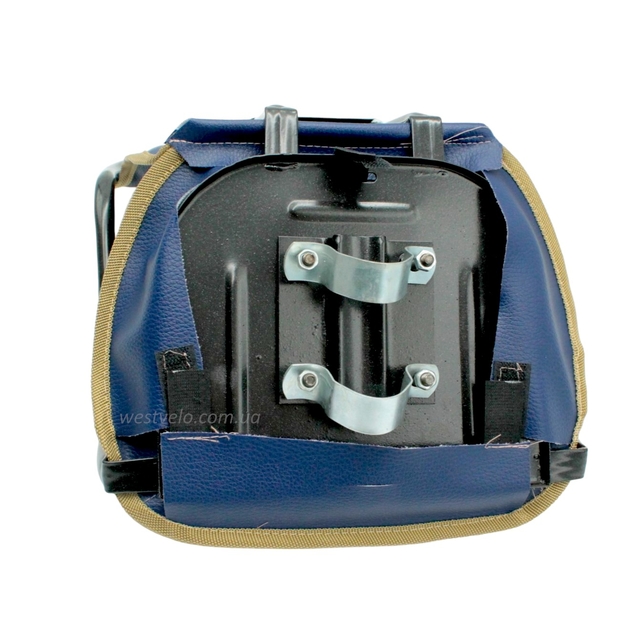 Крісло дитяче метал. на чоловічу раму, синє фото westvelo.com