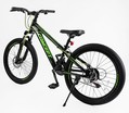 Велосипед 24 AL Corso «CONCEPT» CP-24790 алюміній 11", (к-т SHIMANO) чорно-салатовий фото westvelo.com
