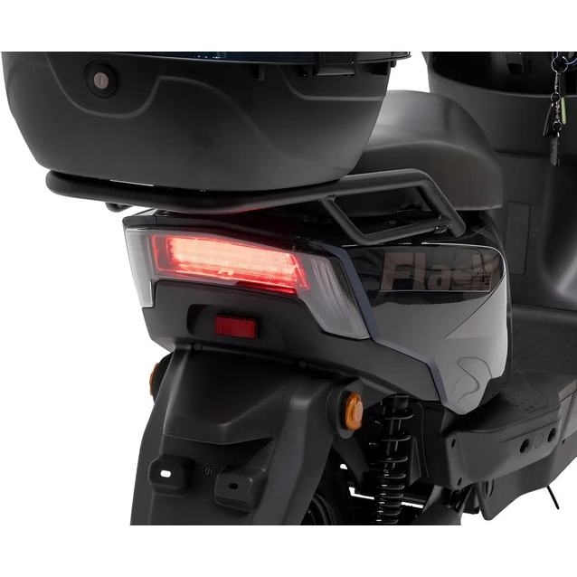 Електроскутер Corso «FLASHX» FL-946117 двигун 1200W, акумулятор 72V/23Ah графеновий, зелений, колеса 10" + 1 ящик. акум фото westvelo.com