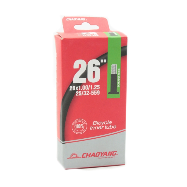 Камера 26. довгий ніпель AV 48mm CHAOYANG (1.00-1.25) фото westvelo.com