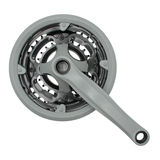 Система шатунів мтв мала сіра (24/34/42Т) L-170мм. фото westvelo.com