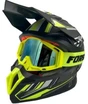 Шолом, закритий крос/ендуро (L) АТV Forsage Rider 028 чорно-жовтий матовий з дашком + окуляри фото westvelo.com