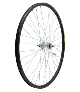 Колесо 28-29 перед, обід 2-ний чорний дисковий, втулка AL на промах, диск різьба