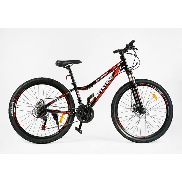 Велосипед 26 ST Corso «INTENSE» NT-26573 сталь 13", (к-т Saiguan) чорно-червоний фото westvelo.com