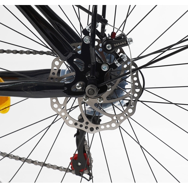 Міський велосипед 26 ST Corso «VIOLA» VL-26633 сталь 17", (к-т SHIMANO) чорно-рожевий фото westvelo.com