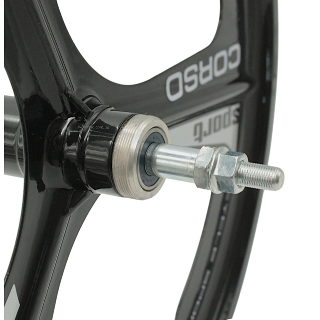 Колеса 20 перед+зад, обода ЛИТІ чорні Corso, втулка на промах, диск різьба фото westvelo.com