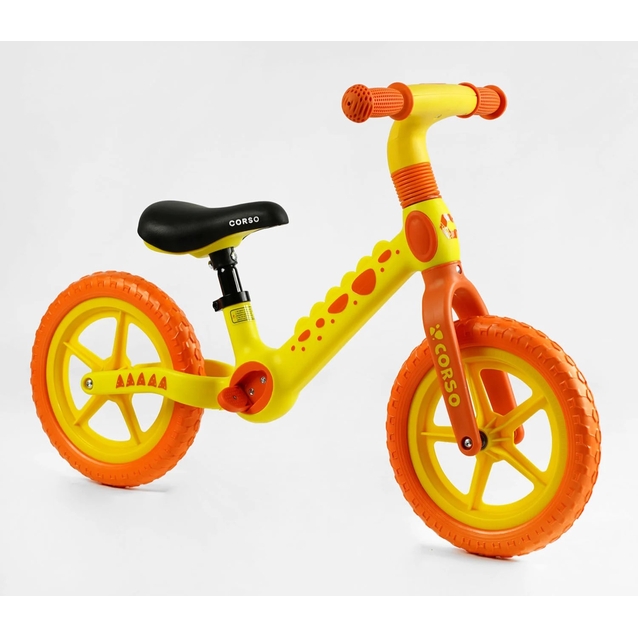 Велобіг 12 Corso, колеса - EVA (піна), нейлонова рама CS-12496 помаранчево-жовтий фото westvelo.com