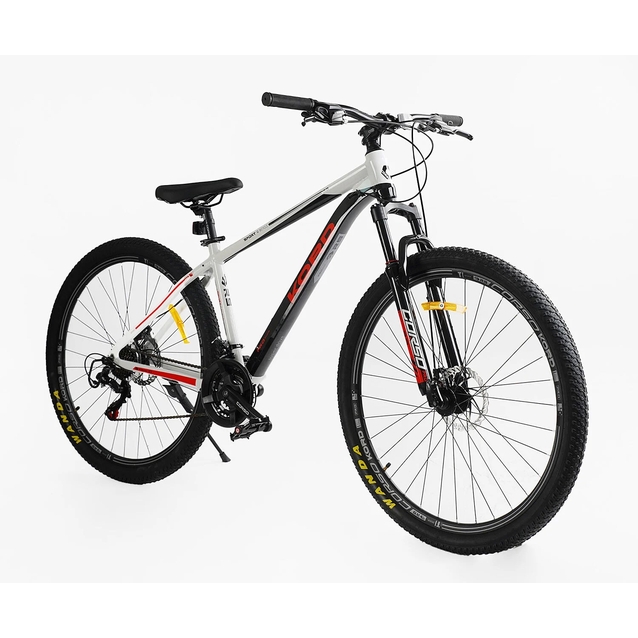 Велосипед 29 AL Corso «KORD» KR-45693 алюміній 17", (к-т SHIMANO) чорно-біло-червоний