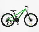 Велосипед 24 AL Corso «PROJECT» R-24119 алюміній 11", (к-т Saiguan) салатовий фото westvelo.com