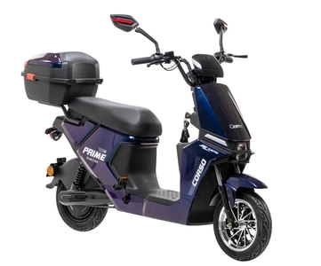 Електроскутер Corso «PRIME» PM-91006, двигун 1000W, акумулятор 60V/20Ah свинцево-кислотний, темно синій + 1 ящик. акум, колеса 10"