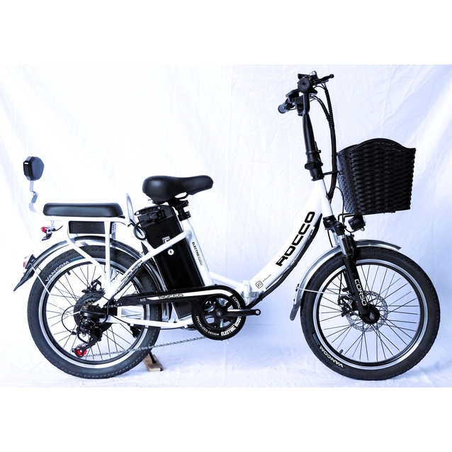 Електровелосипед 20 ST Corso «ROCCO» RC-20144 сталь складний, двигун 500W, акумулятор 48V20Ah літієвий, білий фото westvelo.com