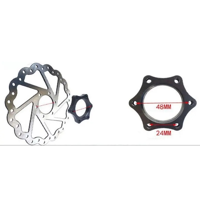 Гальмівний диск (ротор) Ø140мм різьбовий з фланцем фото westvelo.com