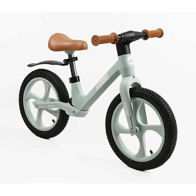 Велобіг 14 Corso надувні колеса, нейлонова рама з амортизатором, S-81329 сірий фото westvelo.com