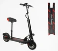 Електросамокат Best Scooter BS-10588 двигун 800W, акумулятор літієвий 48V13Ah з сидінням, колеса надувні 10, чорно-червоний фото westvelo.com