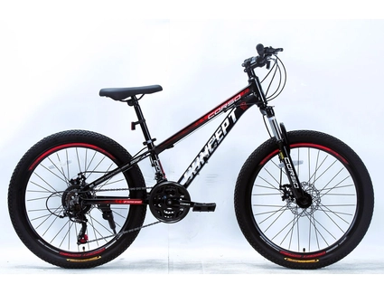 Велосипед 24 AL Corso «CONCEPT» CP-24266 алюміній 11", (к-т SHIMANO) чорно-червоний