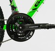 Велосипед 24 AL Corso «GRAVITY» GR-24275,24205 алюміній 12", (к-т SHIMANO) салатово-чорний