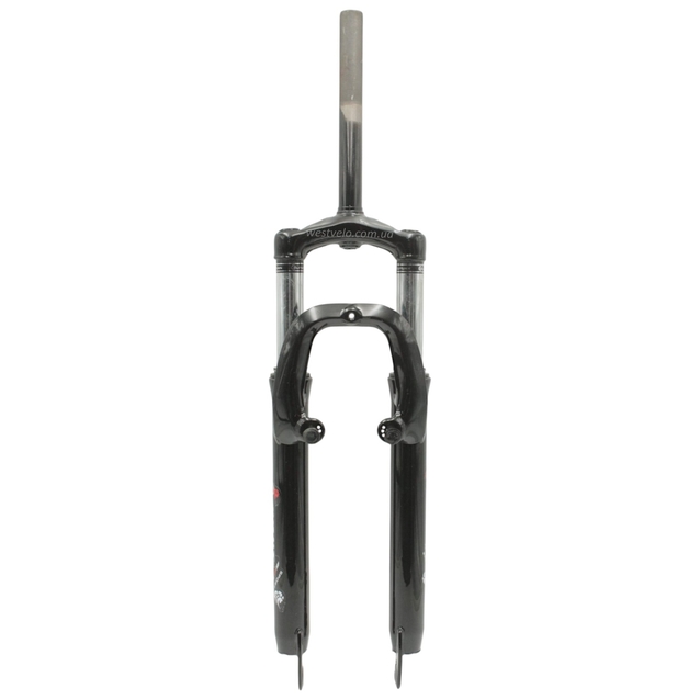 Вилка 26 аморт. різьб. Ø25.4мм, V-brake + disk, шток L-210mm р.з L-100mm, AVANTI, чорна фото westvelo.com