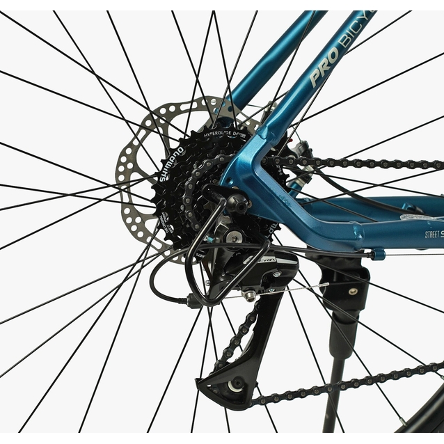 Велосипед 29 AL Corso «ANTARES» AR-29940 алюміній 21", (к-т SHIMANO) чорно-блакитний фото westvelo.com