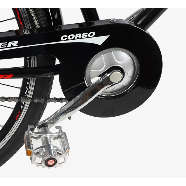 Міський велосипед 28 ST Corso «LINER» LN-28650 сталь 21", чорно-червоний фото westvelo.com