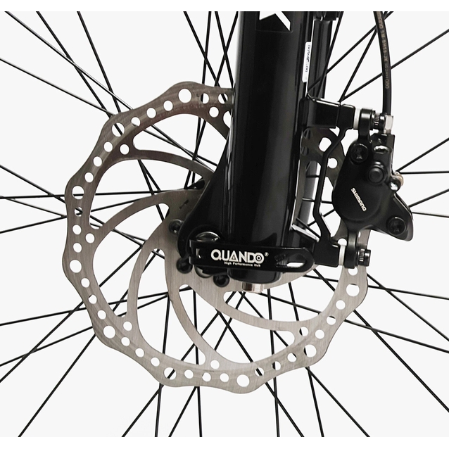 Велосипед 29 AL Corso «ENIGMA» NG-29747 алюміній 19", (к-т SHIMANO Alivio) вилка Santour гідравлічна, чорно-біло-коричневий фото westvelo.com