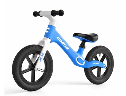 Велобіг 12 Corso надувні колеса, нейлонова рама BL-47649 синьо-білий