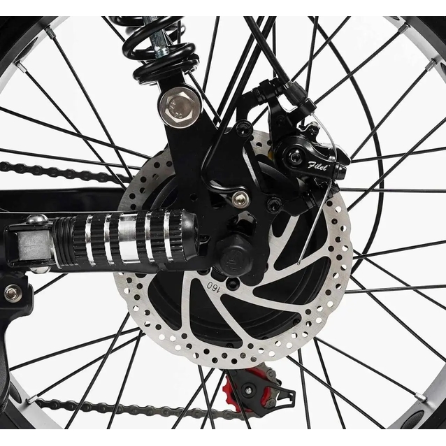 Електрофетбайк 20 ST Corso «DEX-73» DX-22530 сталь, двигун 1200W, акумулятор 48V23Ah літієвий, (к-т SHIMANO) чорний фото westvelo.com