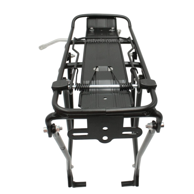 Багажник універсальний алюмінієвий чорний на три підпори збірний на болтах фото westvelo.com