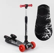 Самокат дитячий 3-х колісний, Best Scooter «MAXI» 80542 чорно-червоний, колеса PU Ø120mm/40mm, парогенератором, МУЗИКА, ТУРБІНИ фото westvelo.com
