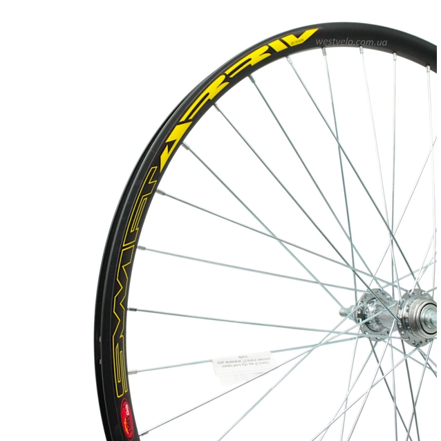 Колесо 26 зад, обід 2-ний чорний дисковий, втулка ST. на віночках, диск різьба фото westvelo.com