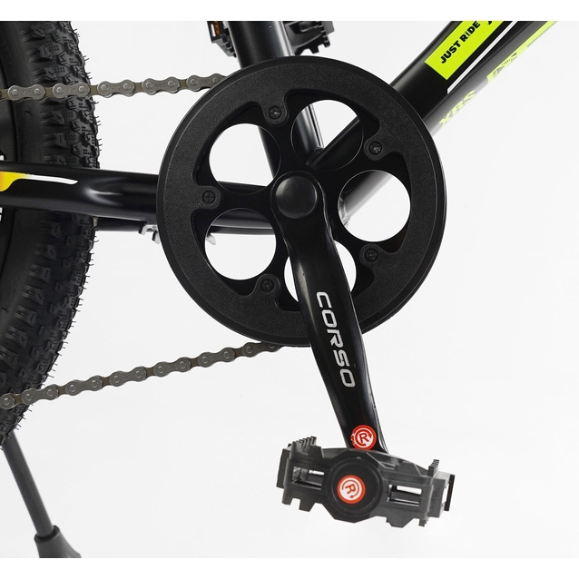 Велосипед 20 ST Corso «SPIRIT» ST-20946 сталь 12", (к-т SHIMANO) чорно-жовтий фото westvelo.com